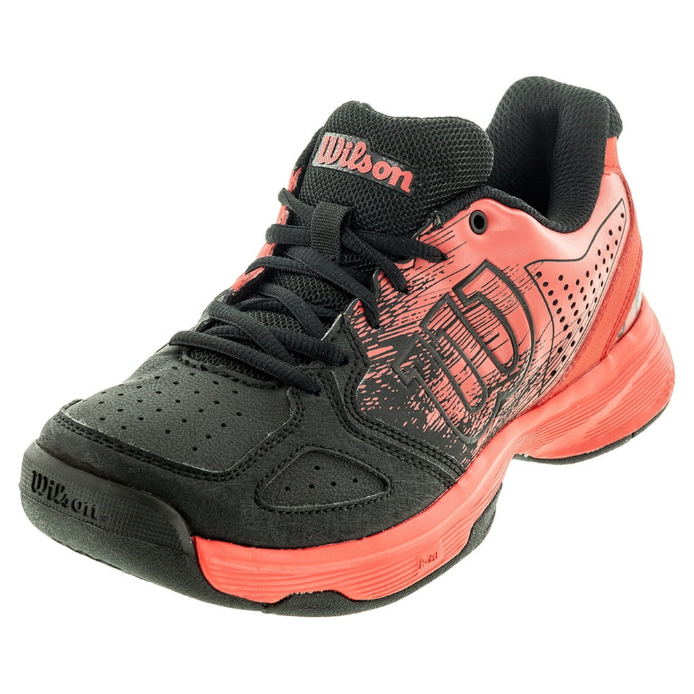 Juniors` Kaos Comp Tennis Shoes Radiant Red and Black
