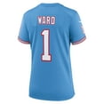 thumbnail image 3 of Women's Nike Cam Ward Light Blue Tennessee Titans 2025 NFL Draft 2nd Alternate Game Jersey, 3 of 3