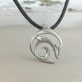 thumbnail image 5 of Dolphin Necklace Pewter Pendant- Dolphin Gift for Women and Men, Dolphin Necklaces, Gifts for Dolphin Lovers, Sea Life Jewelry, Dolphin Charm, 5 of 10
