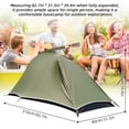 thumbnail image 4 of Tente de Camping Ultralégère 1 Personne Mât en Aluminium Tente de Randonnée Imperméable Tente de Randonnée, 4 of 7