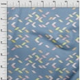 thumbnail image 3 of oneOone Rayon Dusty Blue Fabric Geometric Quilting Supplies Print Sewing Fabric By The Yard 56 Inch Wide-IQ, 3 of 8