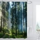 thumbnail image 3 of Cortina de ducha de 180x180 cm con agujeros, impermeable, con estampado digital. bosque, 3 of 7