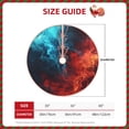 thumbnail image 2 of Sikiie Red And Blue Fire Nativity Christmas Tree Skirt, Jesus Christian Winter Holiday Tree Mat Decoration(30-48IN)48", 2 of 6