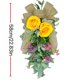 thumbnail image 3 of Corona de flores de peonía con forma de oreja de conejo y hojas de primavera y verano, colgante decorativo de simulación de peonía con forma de oreja de conejo y hojas de primavera., 3 of 6