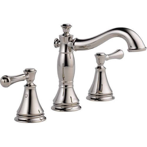 Delta Cassidy Widespread Lavatory Faucet with Metal Lever Handles and Metal Pop-Up,... by Delta