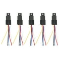 thumbnail image 2 of LED Flasher Relay, DC12V 40A Easy To Wire Shockproof Waterproof 5Pcs Turn  Light Relay, Plug And Play Truck for Car Automobile Automotive, 2 of 8