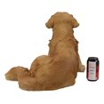 thumbnail image 4 of Large Lifelike Charlie The Chocolate Golden Retriever Panting Statue 23.25"Long, 4 of 4