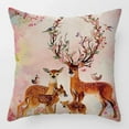 thumbnail image 2 of Cute Deer Pillow Cases Cushion Covers Deer Hunting Throw Pillow Covers 18x18 Inch Soft for Kids Forest Wild Animal Pattern Decorative Throw Pillowcases Decor Botanical Tree Cushion Cases, 2 of 4