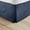Navy, variant on Comfort Canopy - Purple Pleated Bed Skirt Box Spring Frame Cover for TwinXL Size Bedding