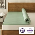 thumbnail image 6 of NapQueen 4'' Ventilated Green Tea Memory Foam Mattress Topper, CertiPUR-US Certified, Twin, 6 of 10