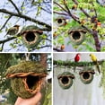 thumbnail image 4 of Hand-Woven Natural Grass Hanging Bird House for Outdoor Gardens – Eco-Friendly, Rustic Decorative Nesting Shelter for Small Birds, 4 of 9