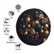 thumbnail image 4 of Fotbe Elegant Golden Blue Ornaments Funda de Llanta de Repuesto con Estampado, Engrosada, Ajuste Universal para Jeep, Remolque, RV, SUV, Camión-15 inch, 4 of 6