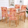 thumbnail image 2 of Yayeee 2 Pack Dining Chair Covers Stretch Parson Chairs Slipcovers Seat Protector, Pink Flowers, 2 of 6