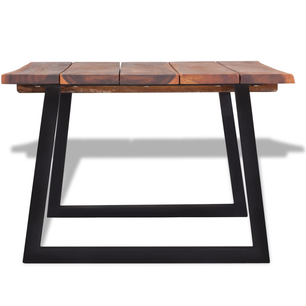 Lowestbest Outdoor Wood Dining Table, Rectangular Kitchen Table, Modern Outdoor Dining Furniture, Teak Color Lowestbest Outdoor Wood Dining Table, Rectangular Kitchen Table, Modern Outdoor Dining Furniture, Teak Color