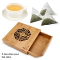thumbnail image 6 of Gseagtia Drawer Type Carved Lightproof Dust-proof Natural Bamboo Storage Box for Tea Cake, 6 of 8