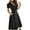 Black01, variant on VSSSJ Women's Casual Loose Short Sleeve Solid Color V-Neck Wrap Midi Dresses Slim Elegant Tie Waist A Line Long Dress with Pockets