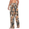 thumbnail image 6 of Gorilla Pattern Men's Lightweight Pajama Bottoms Stretch Elastic Waist Side Pockets Spring Fall, 6 of 7