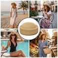 thumbnail image 7 of Hsqqdc Straw Pillbox Hat, Retro Wedding Fedora Fashion Beret Fascinator Painter Hat, 7 of 7
