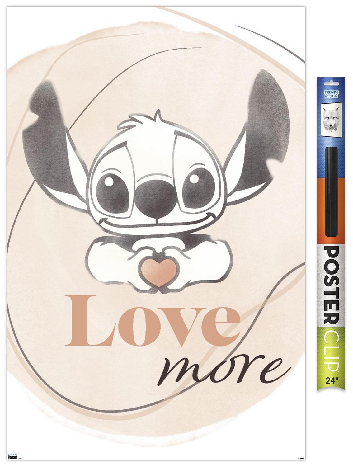 Disney Lilo and Stitch - Love More Wall Poster, 22.375" x 34"