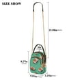 thumbnail image 2 of FORMRS Crossbody Bag for Women Quilted Travel Shoulder Cell Phone Purse with Chain Strap Handbag, Green American Footballs, 2 of 7