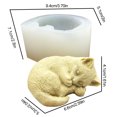 thumbnail image 1 of Molde de Epoxi de Gato 3D ANGGREK Molde Para hornear de silicona Para Jabón velas y Pastel, 1 of 8