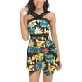 thumbnail image 1 of Sunloudy Womens Swimsuits, Sleeveless V Neck Matching Bathing Suits for Female, 1 of 7