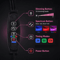 thumbnail image 6 of DAYBETTER LED Grow Lights for Indoor Plants, 4 Heads Clip Grow Light Auto ON/Off with 3/9/12H Timer, with 10 Dimmable Brightness for Indoor Plants, 6 of 7