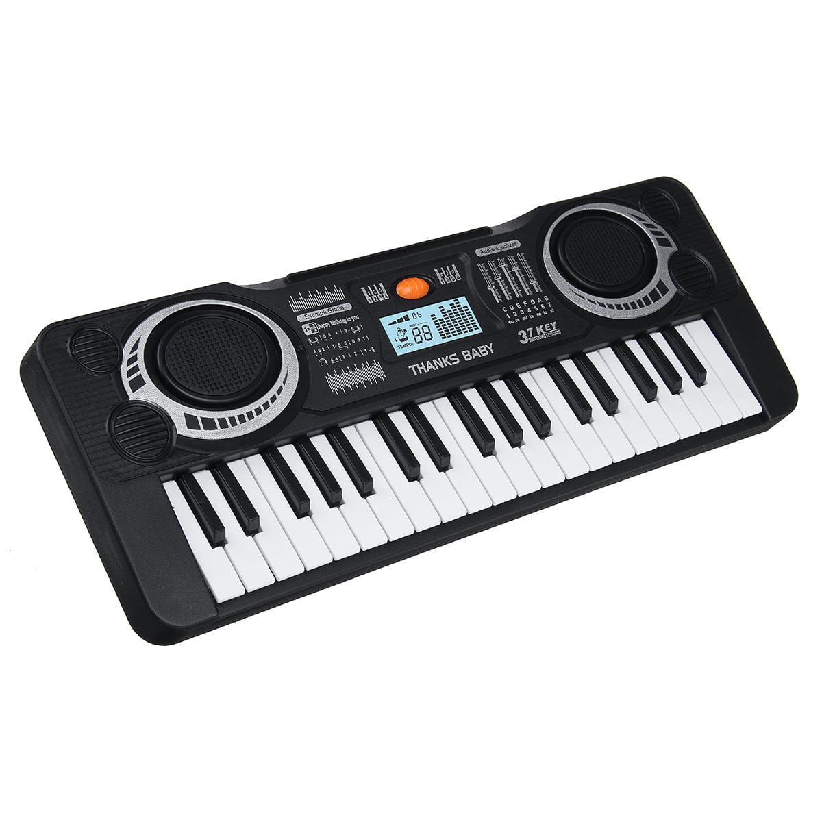 Kids Keyboard Piano 37 Key, Portable Electronic Keyboard Piano Educational  Toy, Digital Music Piano Keyboard for Kids Girls Boys (Black)