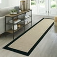 thumbnail image 3 of (2 pack) Mainstays Farmhouse Faux Sisal Olefin Black Border Indoor Hallway Runner Rug, 2'6"x10', 3 of 9