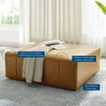 thumbnail image 2 of Modway Bartlett Vegan Leather Ottoman in Tan, 2 of 7