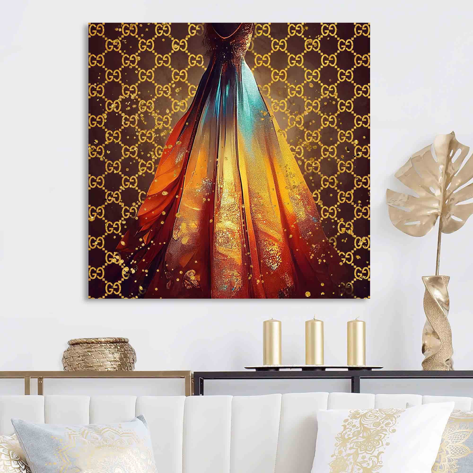 Designart Vibrant High End Ball Gown I Canvas Wall Art