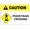 Warning Sign 3, variant on Caution Pedestrian Crossing Sign 12 x 8 Inches - Rust-Free Aluminum, Easy to Read, Sturdy Keep Out Sign, Outdoor Home, Farm, Yard, Road