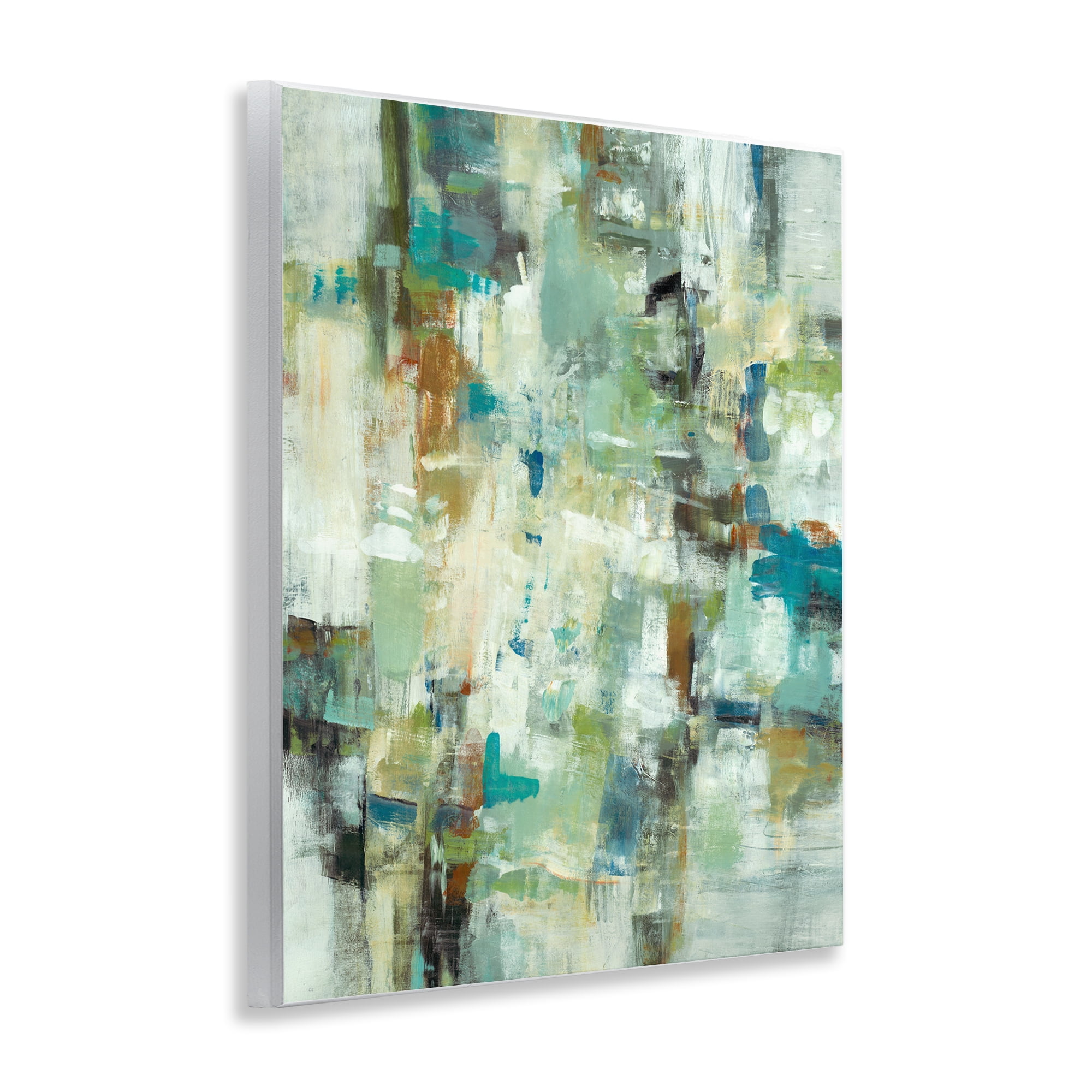 Stupell Industries Restless Green Abstraction Abstract Painting Unframed Art Print Wall Art, 11 x 14