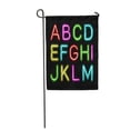thumbnail image 1 of POGLIP Colorful Letter Neon Glow Alphabet Light Sign Color Text Garden Flag Decorative Flag House Banner 12x18 inch, 1 of 1