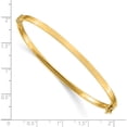 thumbnail image 3 of 14K Yellow Gold Polished Hinged Bangle Bracelet (7 X 3) Made In Italy db615, 3 of 5
