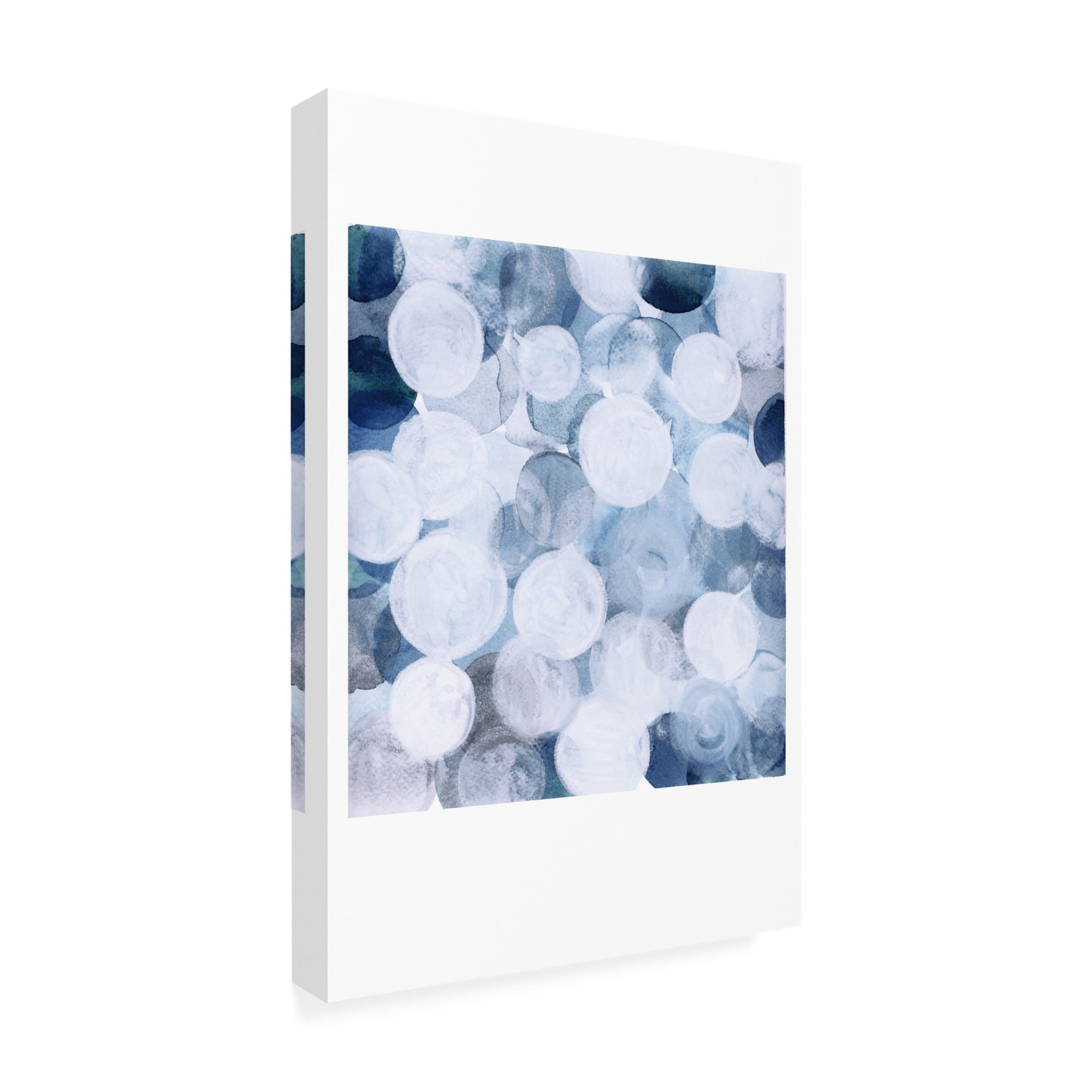 Trademark Fine Art Louise van Terheijden Blue Bubbles Canvas Wall Art