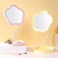 thumbnail image 3 of Rotatable Sunflower Design Plastic Tabletop Makeup Mirror - Single-Sided Countertop Vanity Mirror for Daily Makeup and Touch-Ups, Desktop Dressing Mirror with Adjustable Angle, Lightweight Cosmetic, 3 of 3