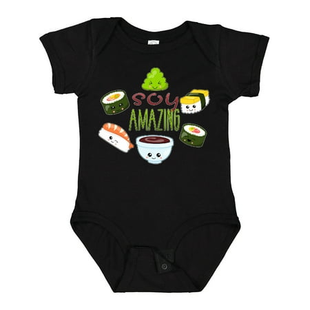 

Inktastic Soy Amazing- Cute Sushi and Wasabi Gift Baby Boy or Baby Girl Bodysuit