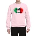 thumbnail image 2 of Wild Bobby, Italian Soccer Its Coming to Rome, Sports, Unisex Crewneck Graphic Sweatshirt, Light Pink, XX-Large, 2 of 4