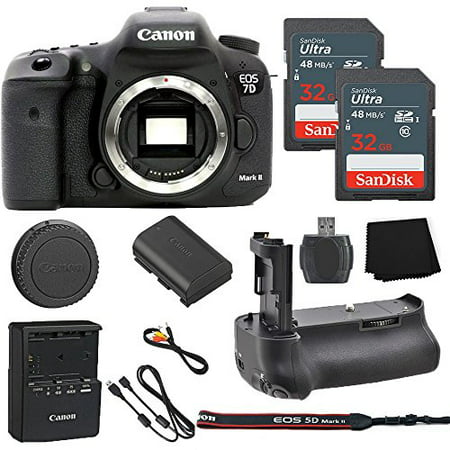 Canon Eos 7d Mark Ii 20 2mp Digital Slr Camera Body Only 2 32gb