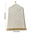 thumbnail image 3 of Tapis de Prière Portable Épais Gaufré en Flanelle, Base en Éponge, Intérieur Extérieur Voyage Culte Confort Non - Durable Léger, 3 of 6