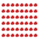 thumbnail image 1 of 50 piezas delicadas rosa roja cuentas sueltas de pulsera de brazalete accesorios de cuentas espaciadoras, 1 of 4