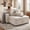 Beige, variant on 53.5" Velvet Upholstered Chaise Lounge Sofa with a Pull-out Storage Drawer and 2 Pillows