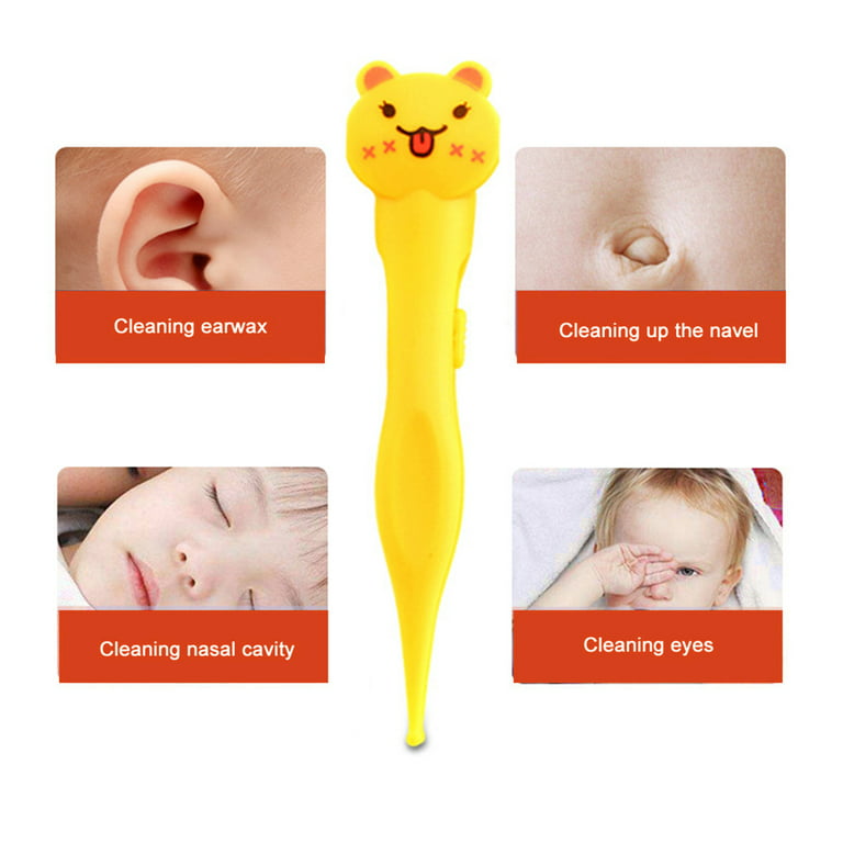 Healvian Baby Nose Tweezer Safe Nose Cleaning Clip Ear Wax Removal Pick  Nipper Infant Booger Remover for Baby Infant Ear Nose Booger Navel Tool 5pcs