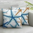 thumbnail image 3 of COMIO  Pillow Cover Blue Ocean Starfish Seamless Pattern,Decorative Pillowcase for Sofa/Couch/Bedroom/Living, 3 of 5