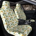 thumbnail image 2 of Uemuo Watercolor Bright Sunflowers Pattern Car Seat Covers for Front Seats Waterproof Seat Covers for Cars, Universal Auto Front Seats Protector Fits for Car-2 PCS, 2 of 6