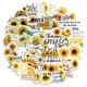 thumbnail image 2 of Paquete de pegatinas con forma de girasol, 50 unidades, vinilos decorativos con estampado floral ama, 2 of 2