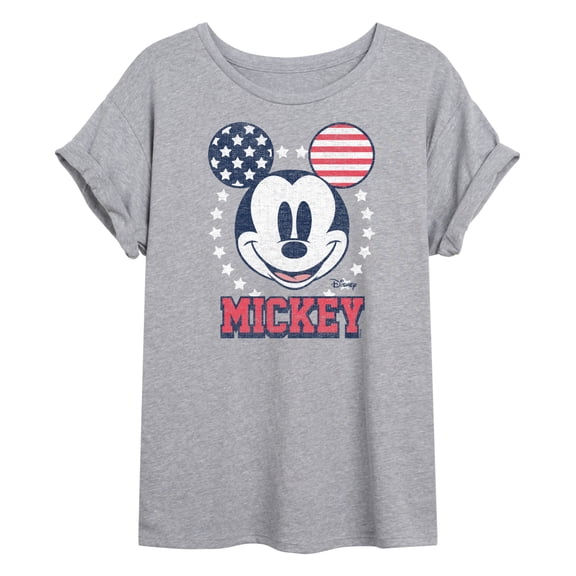 Disney - Americana - Mickey USA Ears - Women's Oversized T-Shirt