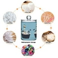 thumbnail image 6 of Yayeee 4 Pack Qtip Holder Bathroom Cotton Swab Canister with Lid Clear Dispenser Set, Pirate Animals, 6 of 6
