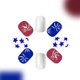 thumbnail image 4 of Prensa Corta Brillante Sobre Uñas | Día de la Independencia Corazón Rojo Punto Blanco Diseño de Purpurina | Líneas irregulares 24PCS | Uñas postizas acrílicas para mujer | Fácil aplicación | Kit de, 4 of 6